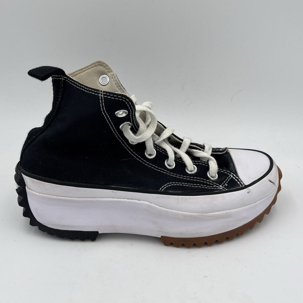 Converse Run Star Platform Women's Size 7 Black And White Casual Sneakers